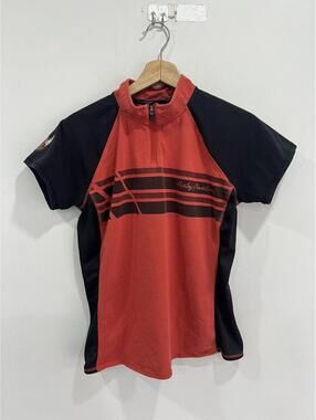 Vintage Womens Harley Davidson Y2K Top Shirt quarter zip